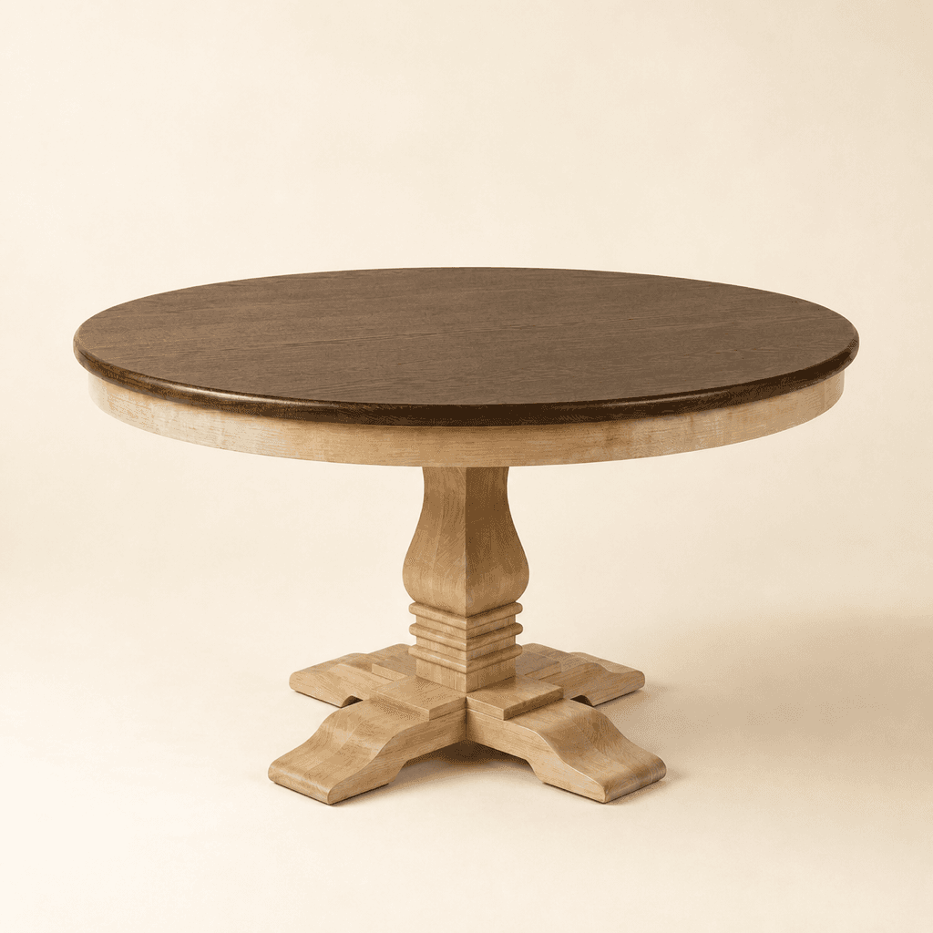 Brookfield Round Pedestal Table in Tasmanian Oak