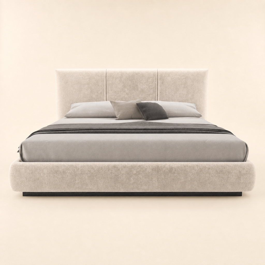 Isla Platform Bed, upholstered
