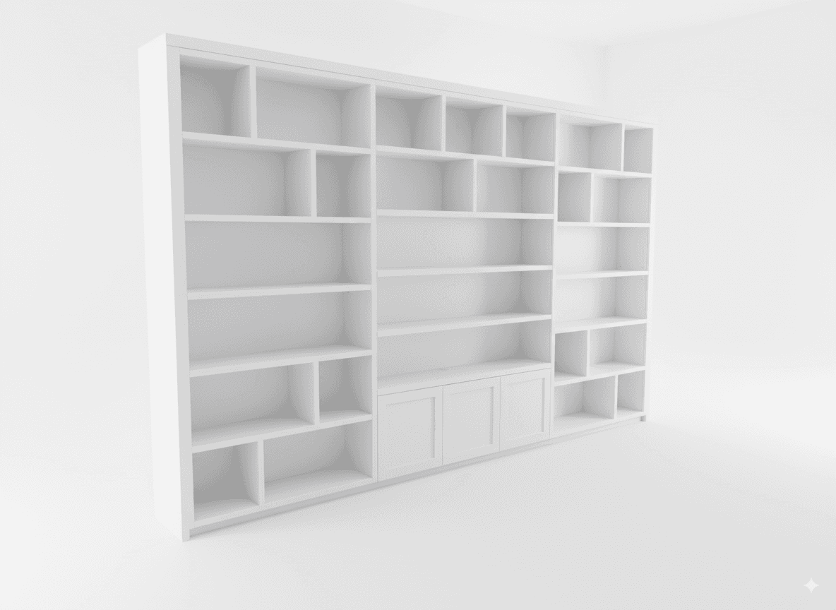 Avignon Built-In Wall Unit in Tasmanian Oak