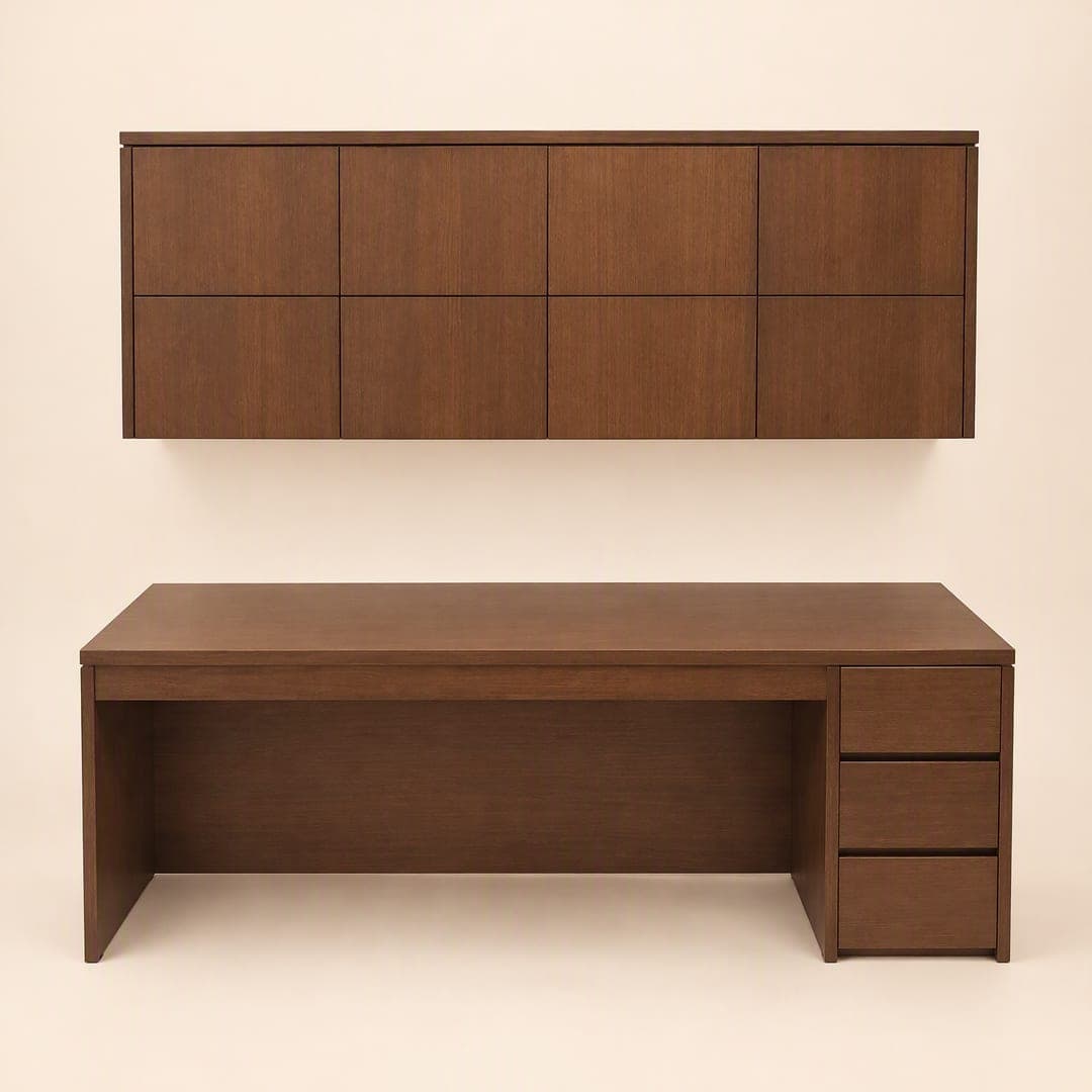 Hurstville Desk with Hutch in American Oak