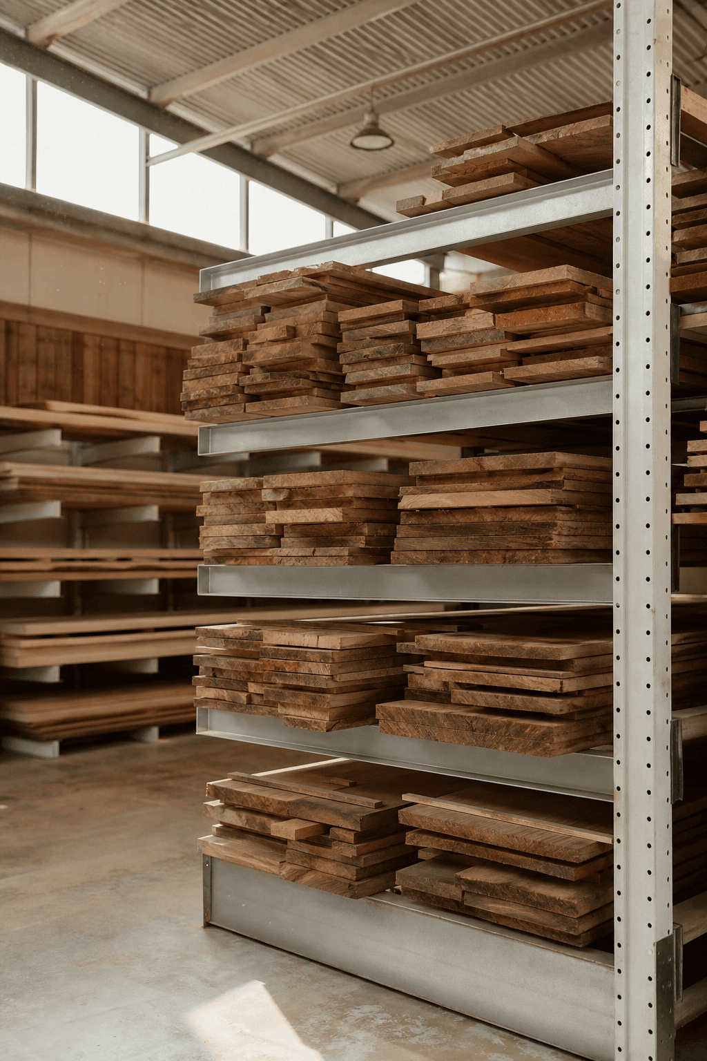 drying shed, spotted gum